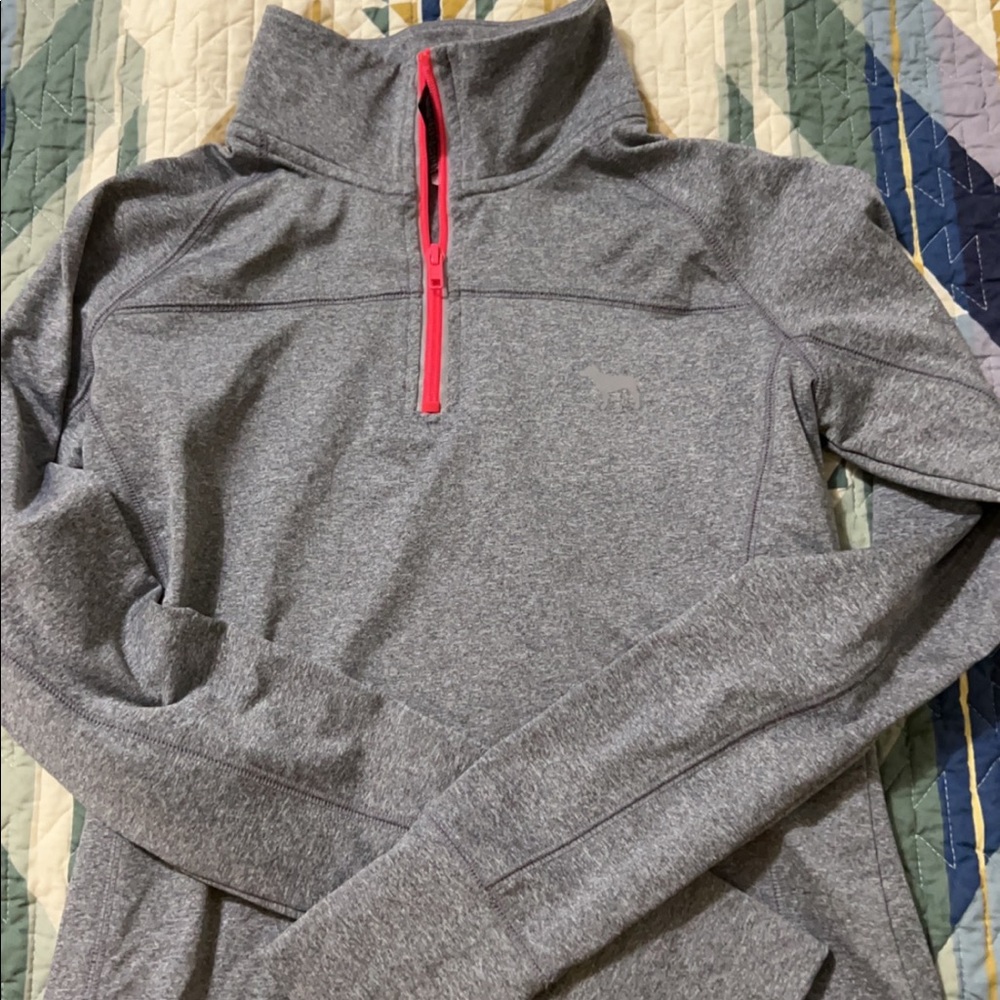 VS PINK brand quarter zip pullover